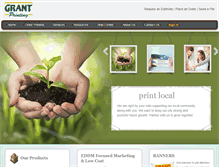 Tablet Screenshot of grantprinting.com